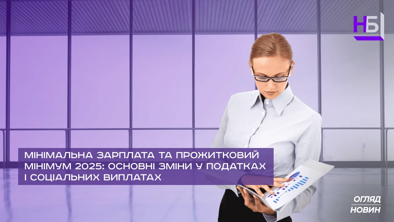 Minimalna zarplata ta prozhitkovij minimum 2025 osnovni zmini u podatkah i sotsialnih viplatah