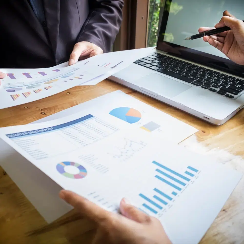 business team working on a new business plan with modern digital computer 1